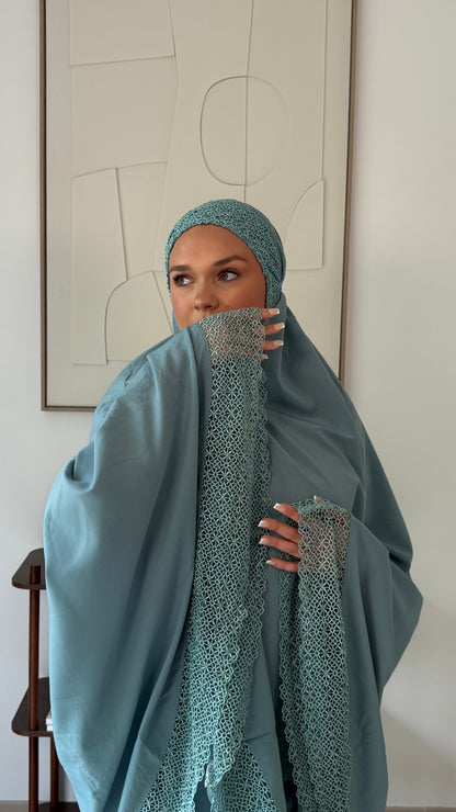 Ensemble de Prière Malaisien TURQUOISE - LIBAS